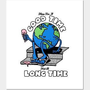 GOOD TIME NOT A LONG TIME - LIGHT COLS Posters and Art